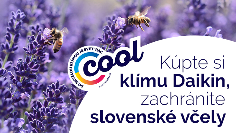 Kúpou klimatizácie Daikin pomôžete včelám